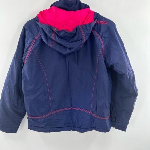 Spyder blue pink snow jacket size 12 womens - Picture 5 of 8